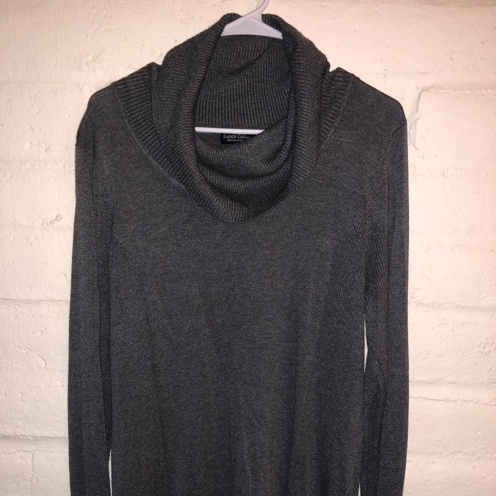 Tunic length sweater, Sz 16-18